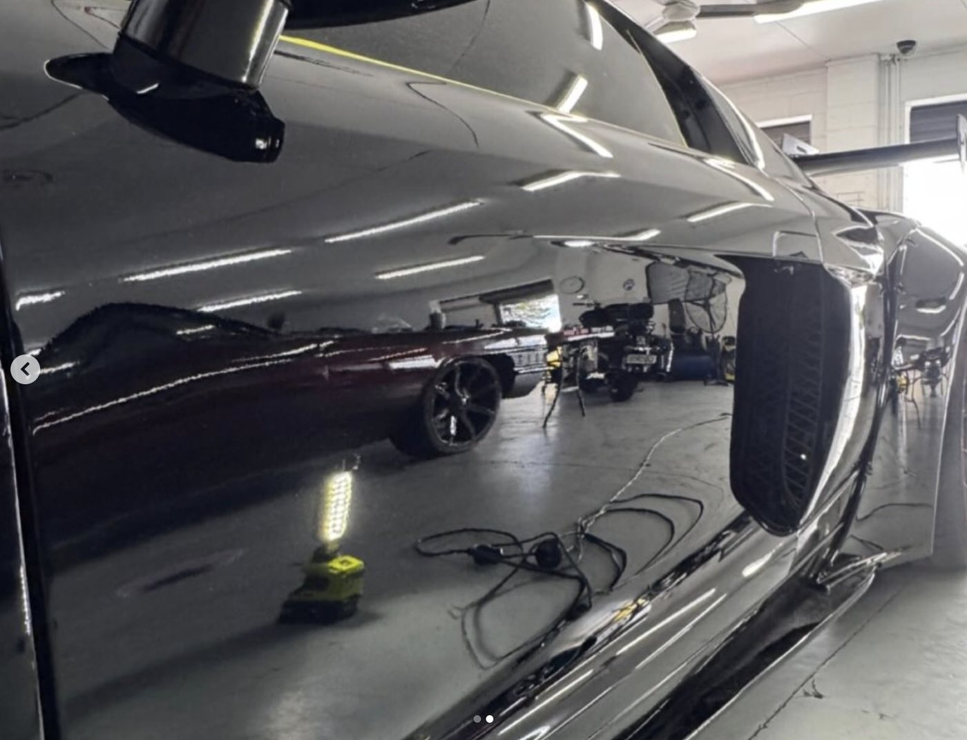 Dark paintwork after correction — mirror gloss